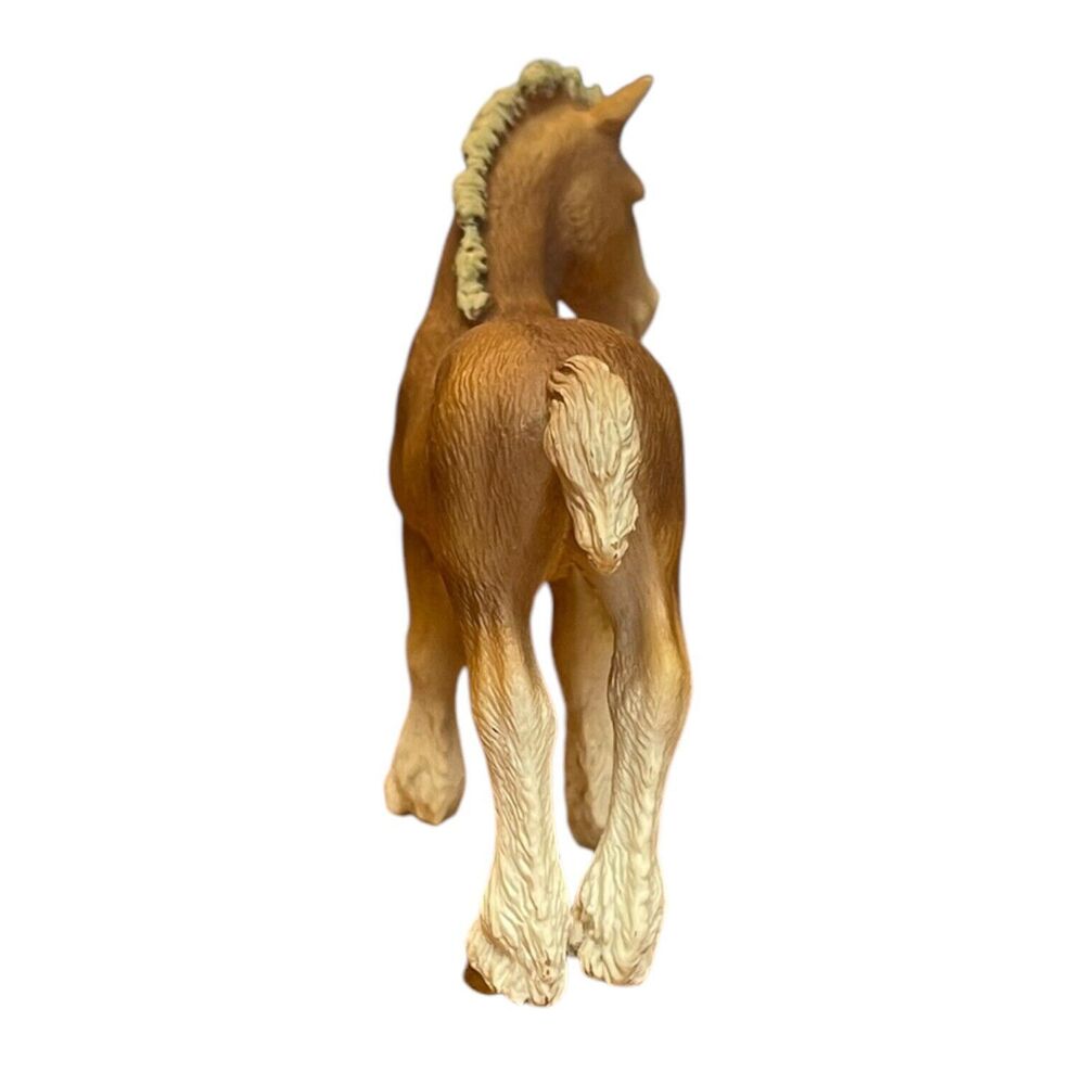 2009 Schleich CLYDESDALE FOAL Baby Horse Animal Figure Retired D-73527 - Picture 8 of 8